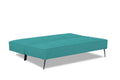 Adorn India Benjamin 3 Seater Sofa Cum Bed (Aqua Blue) (3 Year Warranty)