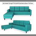 Darcy L Shape 5 Seater Sofa Set (LHS) (Aqua Blue)