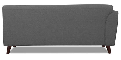 Adorn India (3 Years Warranty Leaf 6 Seater Corner Sofa Right Hand Side (Grey)