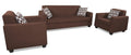 Blazer Plus 3-1-1 5 Seater Sofa Set (Brown)