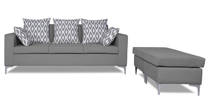 Adorn India Anigma Modular Sofa Set (Grey)