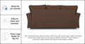 Alexia 3+2 5 Seater Sofa Set (Brown)
