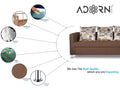 Alita 3+2 Compact 5 Seater Sofa Set (Camel)