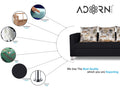 Alita 3+2+1 Compact 6 Seater Sofa Set (Black)