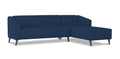 Adorn India Premium Laurel L Shape 6 Seater Sofa Set (RHS) (Blue) (3 Year Warranty)