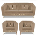 Premium Camilla 3-1-1 5 Seater Sofa Set (Velvet Fabric Colour Camel)
