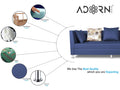 Alica 3+2+1 6 Seater Sofa Set (Blue)
