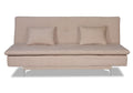 Adorn India Aspen Three Seater Sofa Cum Bed Single Tone Fabric (Beige) (3 Year Warranty)
