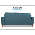 Premium Phoenix 3 Seater Sofa (Leatherette Suede Fabric Colour Blue)