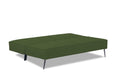 Adorn India Benjamin 3 Seater Sofa Cum Bed (Green) (3 Year Warranty)