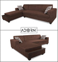 Blazer L Shape 6 Seater Sofa Set (Left Side) (Brown)