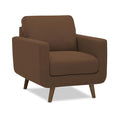 Adorn India Damian 3+1+1 5 Seater Sofa Set (Brown) (3 Year Warranty)