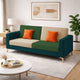 Ocean Blue, Dark Green & Beige