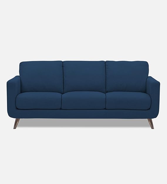 Adorn India Damian 3 Seater Sofa (Blue)