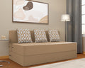 Adorn India Easy 3 Seater Sofa Cum Bed (Rhombus Pattern) Size 5' X 6' Ft (Beige Color) Perfect for Home & Office for Guests (1 Year Warranty)