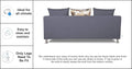 Alita 3+2+1 Compact 6 Seater Sofa Set (Dark Grey)