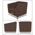 Premium Camilla 3-1-1 5 Seater Sofa Set (Velvet Fabric Colour Brown)