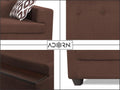 Blazer L Shape 6 Seater Sofa Set (Left Side) (Brown)