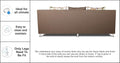 Alica 3+2+1 6 Seater Sofa Set (Camel)