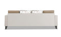 Ashley Digital Print Leatherette Fabric L Shape 5 Seater Sofa Set LHS (Beige & White)