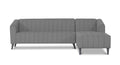 Adorn India Premium Laurel L Shape 6 Seater Sofa Set (RHS) (Grey) (3 Year Warranty)