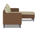 Dorothy Blossom L Shape 5 Seater Sofa Set RHS (Brown & Beige)