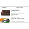 Premium Morgan 3 Seater Sofa (Velvet Fabric Colour Brown)