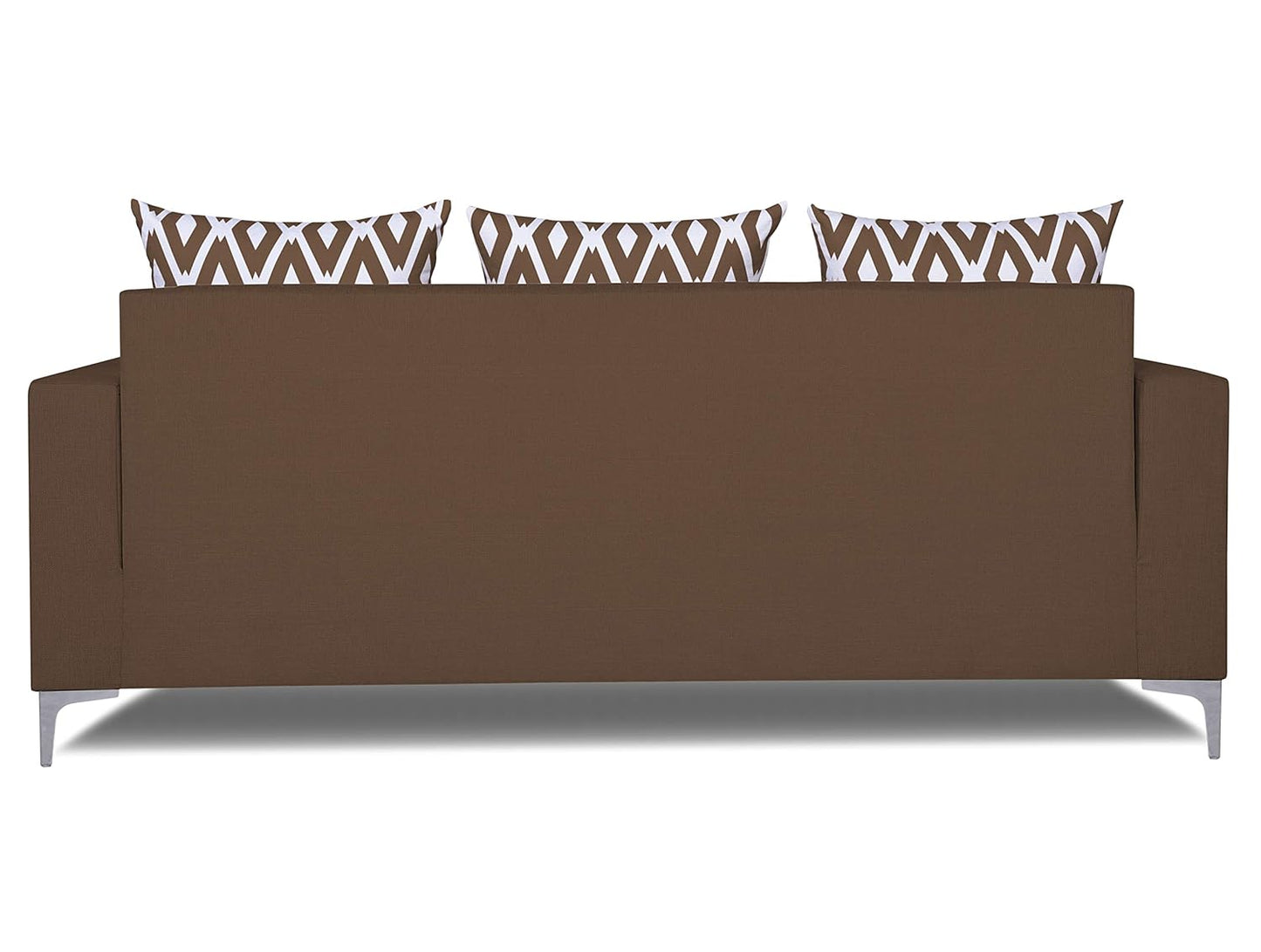 Adorn India Anigma 3 Seater Sofa (Brown)