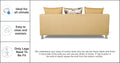 Alita 3+2+1 Compact 6 Seater Sofa Set (Beige)