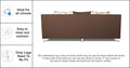 Alica 3+2+1 6 Seater Sofa Set (Brown)