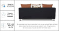 Alita 3+2+1 Compact 6 Seater Sofa Set (Rust & Black)