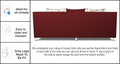 Alica 3+2+1 6 Seater Sofa Set (Maroon)
