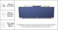 Alica 3+2+1 6 Seater Sofa Set (Blue)