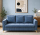 Adorn India Premium Mystic - 3 Years Warranty - 3 Seater Sofa Cum Bed Velvet Suede Fabric - Grey