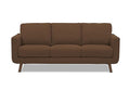 Adorn India Damian 3 Seater Sofa (Brown) (3 Year Warranty)