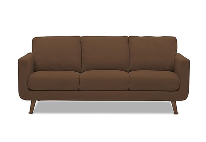 Adorn India Damian 3 Seater Sofa (Brown)