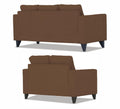 Adorn India Chandler Plus 3+2 5 Seater Sofa Set (Brown) (3 Year Warranty)