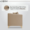 Adorn India Premium Mystic - 3 Years Warranty - 2 Seater Sofa Velvet Suede Fabric - Beige