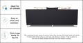 Alica 3+2+1 6 Seater Sofa Set (Black)