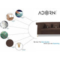 Premium Raygan L Shape 6 Seater Sofa Set Right Side (Velvet Fabric Colour Brown)