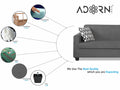 Blazer 3-1-1 5 Seater Sofa Set (Grey)