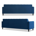 Adorn India Rio Elegant L Shape 5 Seater Sofa Set (RHS) (Blue) (3 Year Warranty)