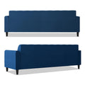Rio Elegant L Shape 5 Seater Sofa Set (LHS) (Blue)