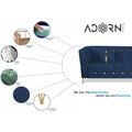 Premium Lotus 3-1-1 5 Seater Sofa Set (Velvet Suede Fabric Colour Blue)
