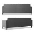 Rio Elegant L Shape 5 Seater Sofa Set (LHS) (Grey)
