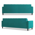 Rio Elegant L Shape 5 Seater Sofa Set (RHS) (Aqua Blue)