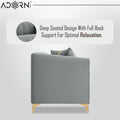 Adorn India Premium Mystic - 3 Years Warranty - 2 Seater Sofa Velvet Suede Fabric - Grey