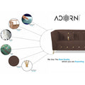Premium Lotus 3-1-1 5 Seater Sofa Set (Velvet Fabric Colour Brown)
