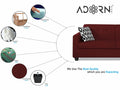 Blazer Plus 3-1-1 5 Seater Sofa Set (Maroon)