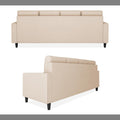 Adorn India Darcy L Shape 5 Seater Sofa Set (Lhs) (Beige) (3 Year Warranty)